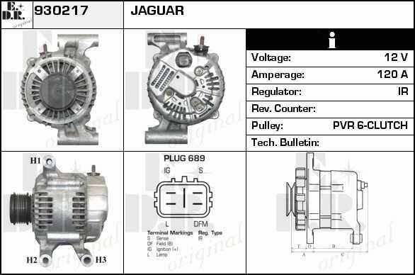 EDR 930217 Alternator 930217