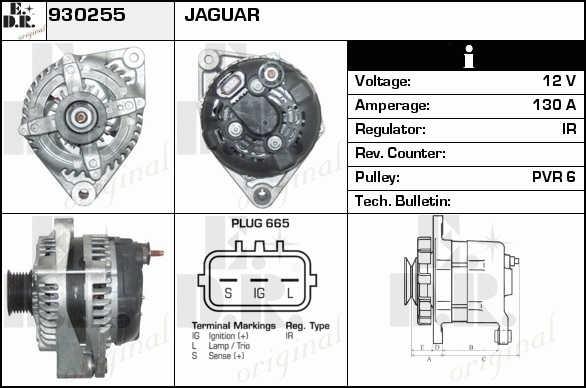 EDR 930255 Alternator 930255