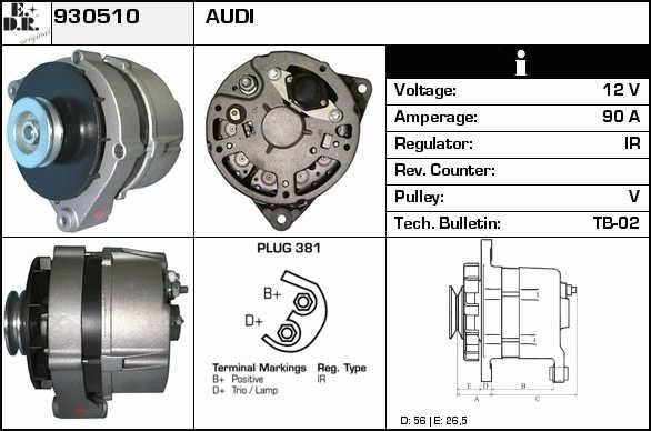 EDR 930510 Alternator 930510