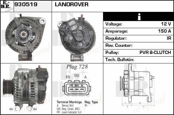 EDR 930519 Alternator 930519