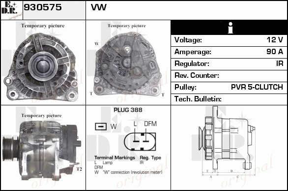 EDR 930575 Alternator 930575