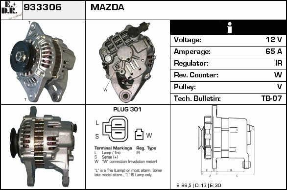 EDR 933306 Alternator 933306