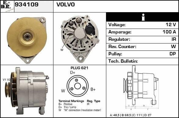 EDR 934109 Alternator 934109