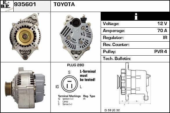 EDR 935601 Alternator 935601