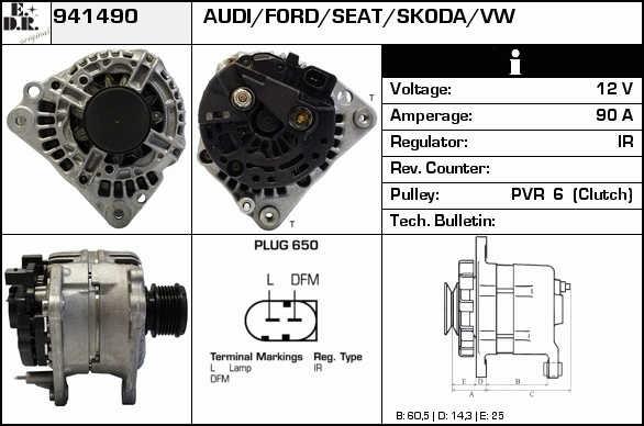 EDR 941490 Alternator 941490