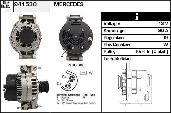 EDR 941530 Alternator 941530