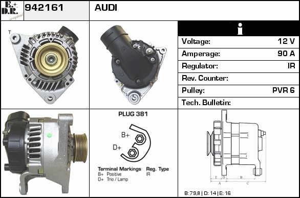 EDR 942161 Alternator 942161