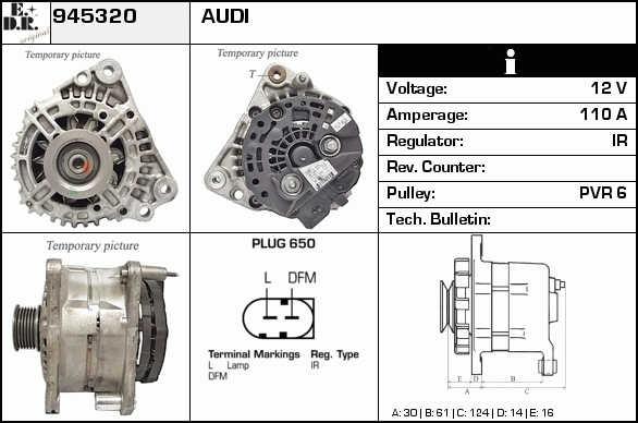 EDR 945320 Alternator 945320