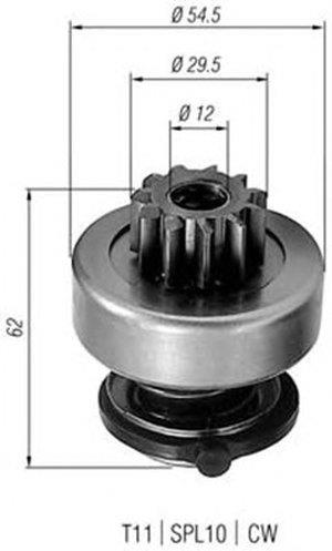940113020217 Magneti marelli Freewheel gear, starter