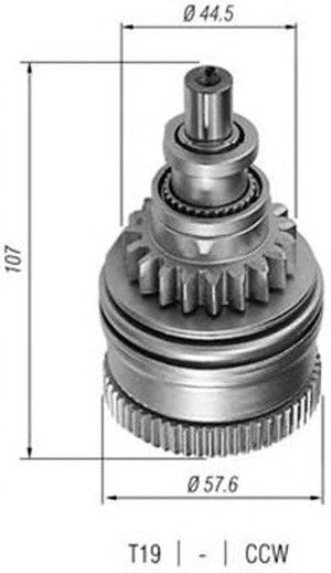 940113020228 Magneti marelli Freewheel gear, starter