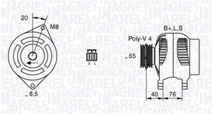 Magneti marelli 063532623010 Alternator 063532623010