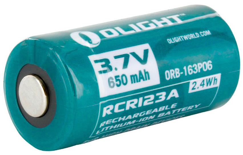 Olight ORB2-163P06 Battery RCR 123 Li-Ion 650 MAH ORB2163P06