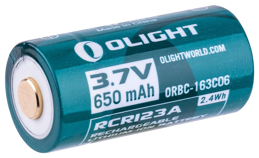 Olight ORBC-163CO6 Battery 16340 with a Micro-USB charger ORBC163CO6