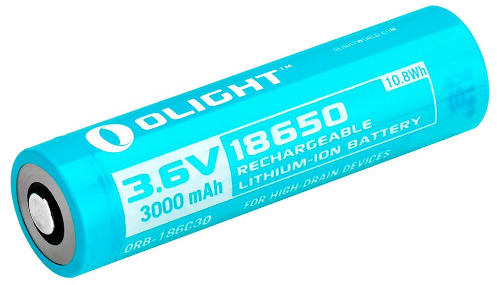Olight ORB3-186C30 Battery of 18650 Li-Ion 3000MAH for H2R ORB3186C30