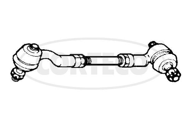 Inner tie rod end Nissan Bluebird: 49396579 Corteco Steering rod with tip, set