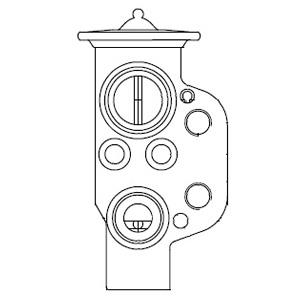 Delphi CB1004V Air conditioner expansion valve CB1004V