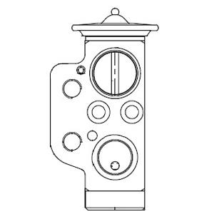 Delphi CB1009V Air conditioner expansion valve CB1009V