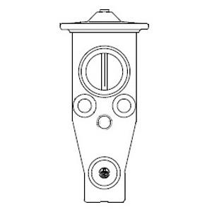 Delphi CB1017V Air conditioner expansion valve CB1017V