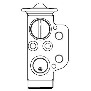 Delphi CB1022V Air conditioner expansion valve CB1022V