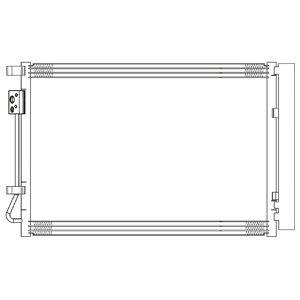 Delphi CF20314 Condenser, air conditioning CF20314