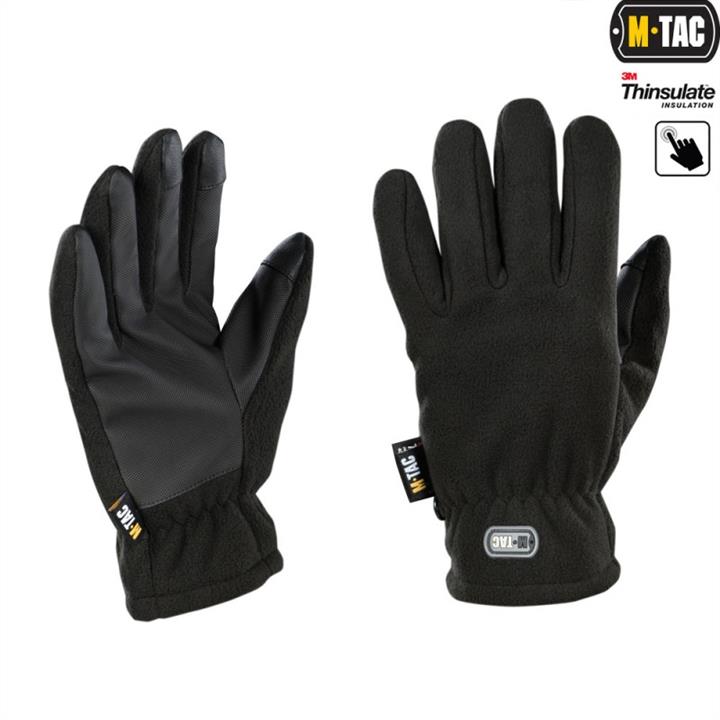 M-Tac ML90309002 Fleece Gloves Thinsulate Black L ML90309002
