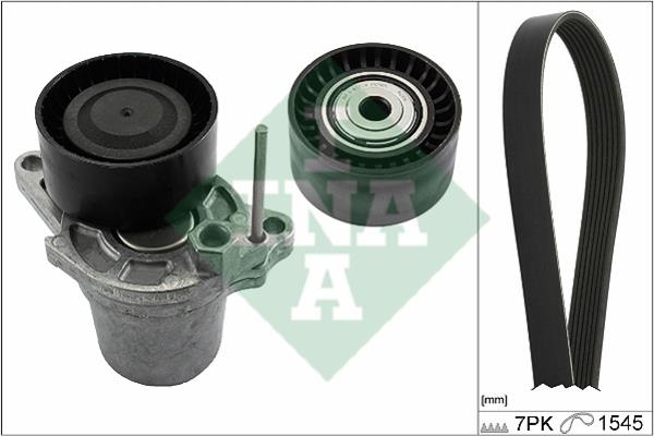 Drive belt kit Mercedes: 529024810 INA Drive belt kit