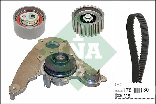 INA 530 0232 30 TIMING BELT KIT WITH WATER PUMP 530023230