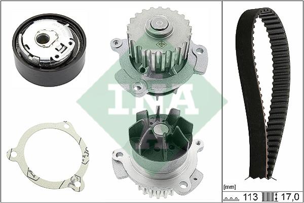 INA 530 0663 30 TIMING BELT KIT WITH WATER PUMP 530066330