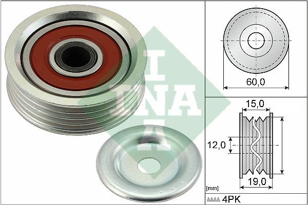 INA 531 0887 10 V-ribbed belt tensioner (drive) roller 531088710
