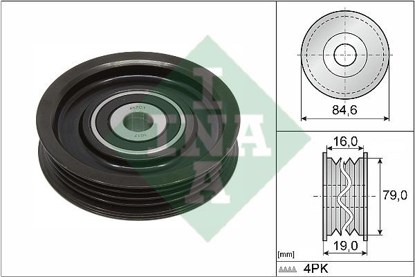 INA 531 0931 10 V-ribbed belt tensioner (drive) roller 531093110