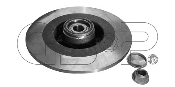 GSP 9230175K Rear brake disc, non-ventilated 9230175K