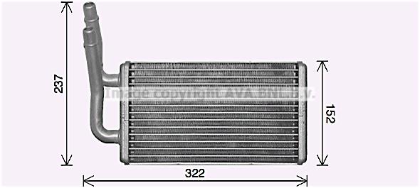 AVA FD6661 Heat Exchanger, interior heating FD6661