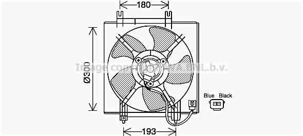 AVA SU7517 Fan, radiator SU7517