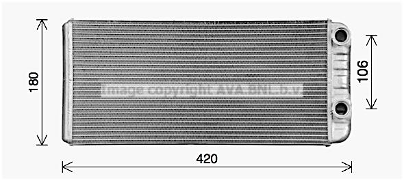 AVA VL6114 Heat Exchanger, interior heating VL6114