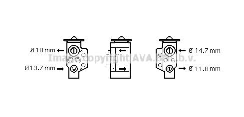 AVA VN1243 Air conditioner expansion valve VN1243