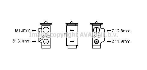 AVA VN1348 Air conditioner expansion valve VN1348