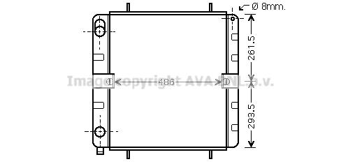 AVA VN2032 Radiator, engine cooling VN2032