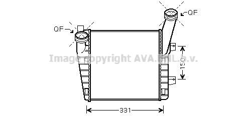 Intercooler Audi Q7: VNA4263 AVA Intercooler, charger