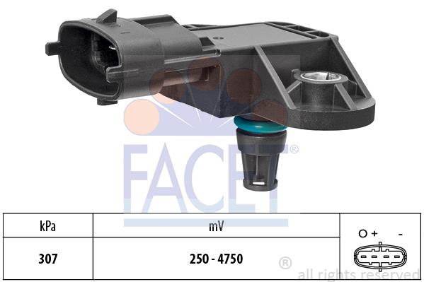 Inlet manifold pressure sensor Jeep: 103378 Facet MAP Sensor