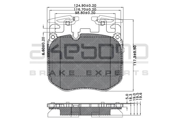 Akebono AN-928K Brake Pad Set, disc brake AN928K