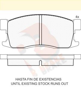 R Brake RB0675 Brake Pad Set, disc brake RB0675