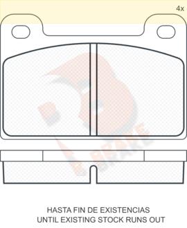 R Brake RB0284 Brake Pad Set, disc brake RB0284