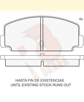 R Brake RB0247 Brake Pad Set, disc brake RB0247