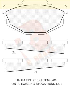 R Brake RB0069 Brake Pad Set, disc brake RB0069