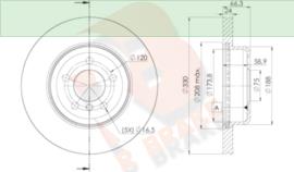 R Brake 78RBD23555 Brake disc 78RBD23555