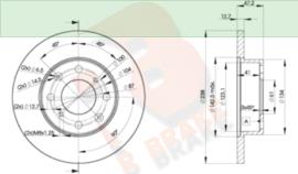 R Brake 78RBD20829 Unventilated front brake disc 78RBD20829