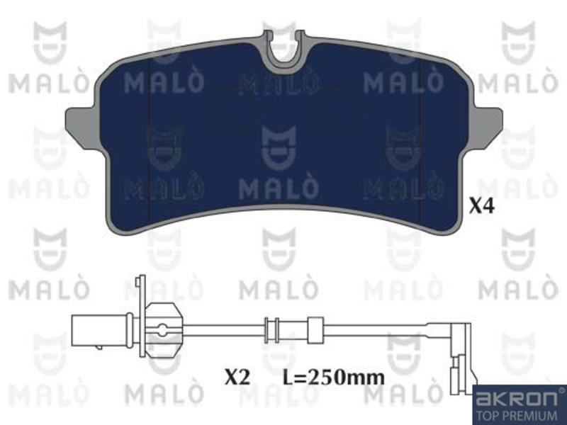 Malo 1051246 Brake Pad Set, disc brake 1051246