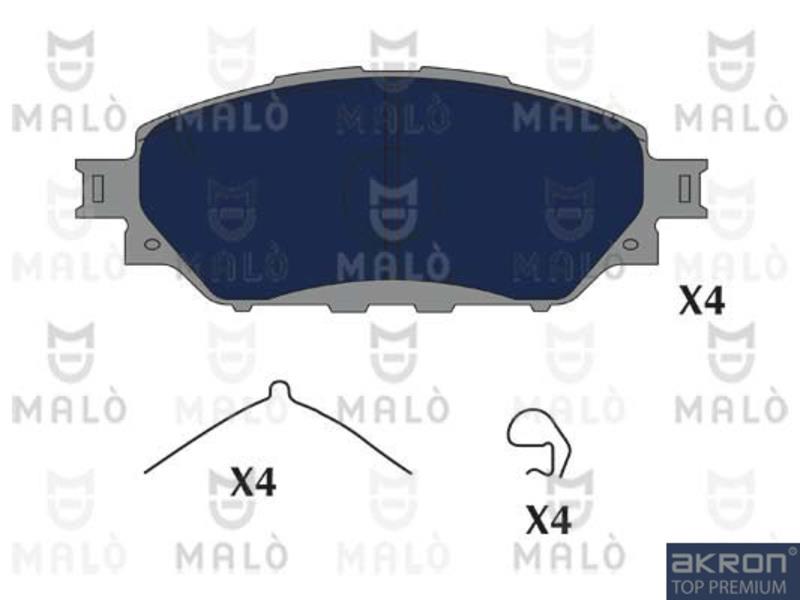 Malo 1051252 Brake Pad Set, disc brake 1051252