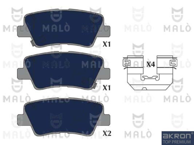 Malo 1051268 Brake Pad Set, disc brake 1051268