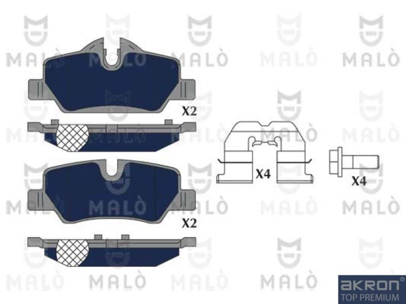 Malo 1051277 Brake Pad Set, disc brake 1051277